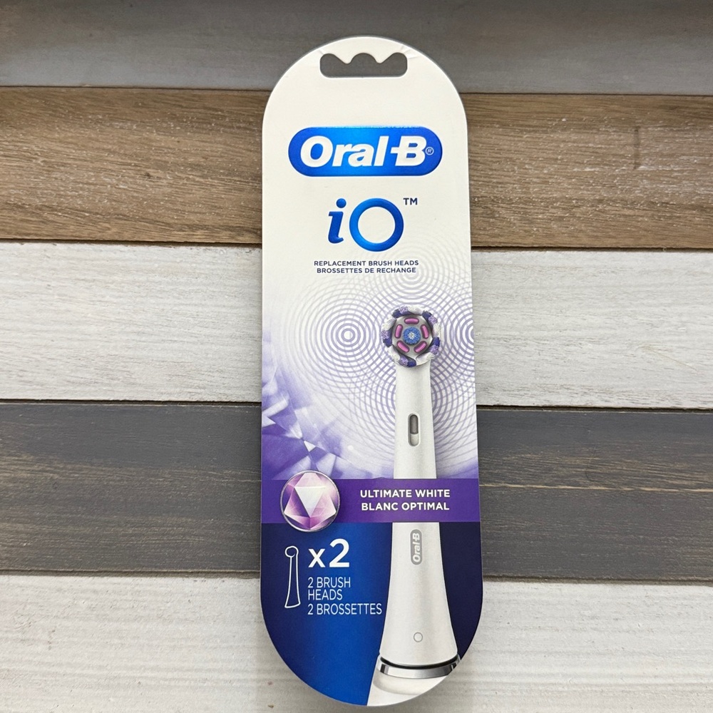 Oral-B iO Ultimate Clean Replacement Brush Heads, 2-Count, White